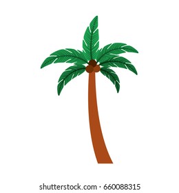tree palm summer icon