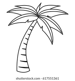tree palm tropical icon