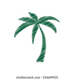 tree palm tropical isolated icon vector illustration design