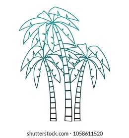 Tree palms cartoons