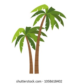 Tree palms cartoons