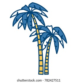 Tree palms isolated