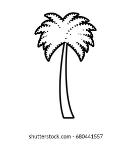 tree palms isolated icon