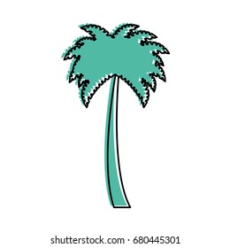 tree palms isolated icon