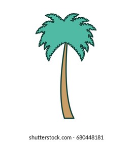 tree palms isolated icon