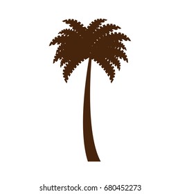 tree palms isolated icon