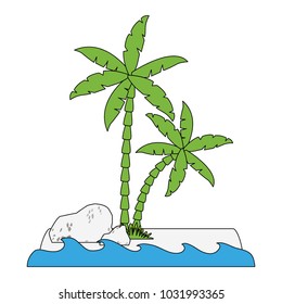 Tree palms nature
