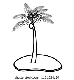tree palms on the beach