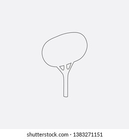 tree park forest icon sign signifier vector