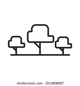 tree park landscape sign icon