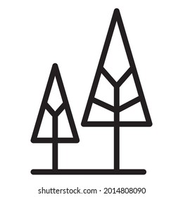 tree park landscape sign icon