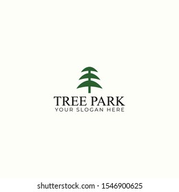 tree park logo vector concept  