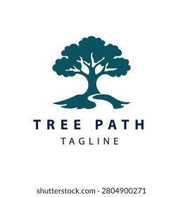 Tree Path Logo with Nature Trail Symbol for Sustainability and Tourism Branding