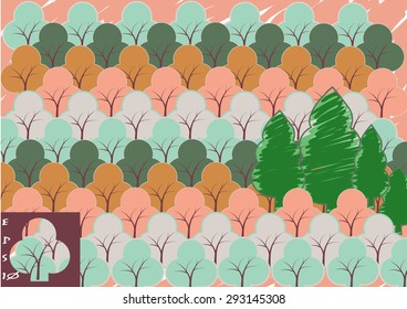 tree pattern background