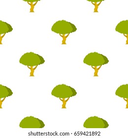 Tree pattern seamless flat style for web vector illustration