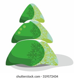 tree, pattern, snowflakes, new year