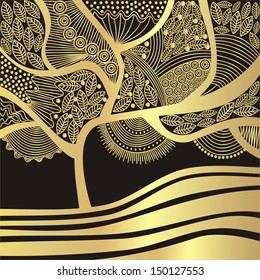 Tree pattern vector illustration