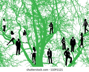 Tree and people
