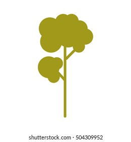 tree pictogram icon image 