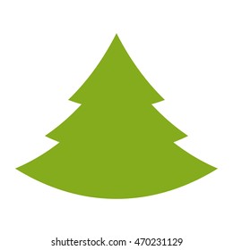 tree pine christmas isolated icon vector illustration design