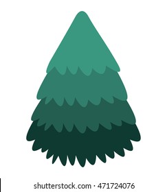 tree pine christmas isolated icon vector illustration design