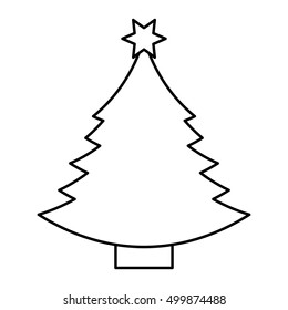 tree pine christmas isolated icon vector illustration design