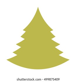 tree pine christmas isolated icon vector illustration design