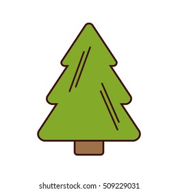 tree pine christmas isolated icon vector illustration design