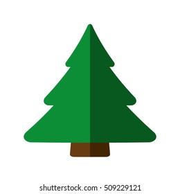 tree pine christmas isolated icon vector illustration design