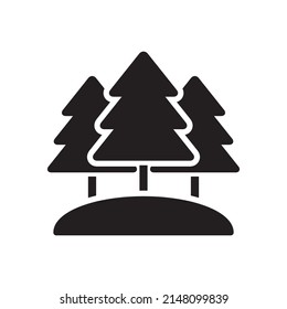 Tree, Pine Icon Logo Design Vector Template Illustration