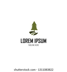 Tree Pine Outdoor Abstract Nature Creative Business Logo