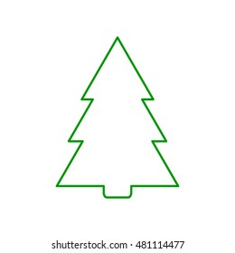 tree pine, spruce, vector icon
