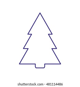 tree pine, spruce, vector icon