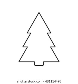 tree pine, spruce, vector icon