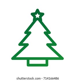 tree pine star decoration cartoon season
