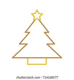 tree pine star decoration cartoon