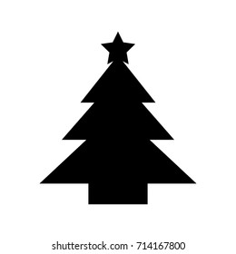 tree pine star decoration celebration cartoon