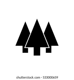 Tree pine trees vector icons