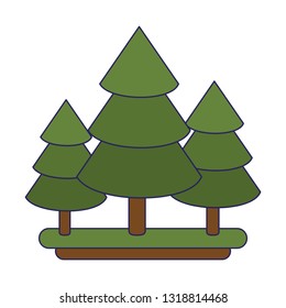 tree pines nature symbol