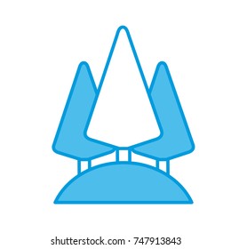 Tree pines symbol