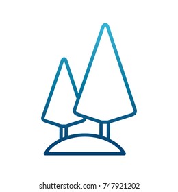 Tree pines symbol