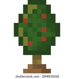 Baum in Pixelart (16x16 Pixel)