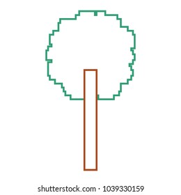 tree pixel foliage ecology design