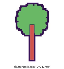 tree pixel foliage ecology design