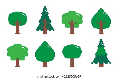 Tree Pixel Icon - 8Bit Illustration