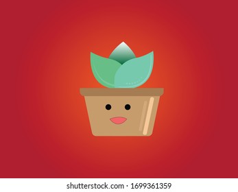 Tree Plant, cute vector art