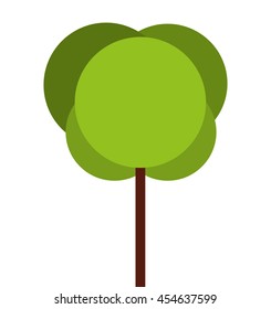 tree plant eco icon vector isolated graphic