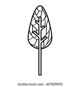 tree plant ecological icon vector illustration design