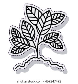tree plant ecology isolated cion vector illustration design