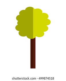 tree plant ecology symbol vector illustration design